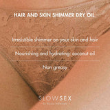 Bijoux Indiscrets Slow Sex Hair & Skin Shimmer Dry Oil 1oz [57484]