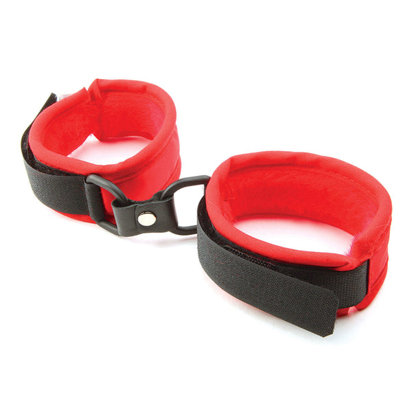 Red Faux Fur Handcuffs [897]