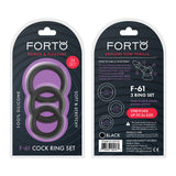 FORTO F-61 C-Ring 3pc Set - Assorted Colors